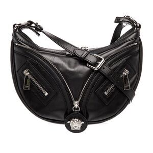 Versace Black la Medusa hobo Bag
